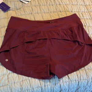 lululemon athletica Women's Dark Red Athletic Shorts